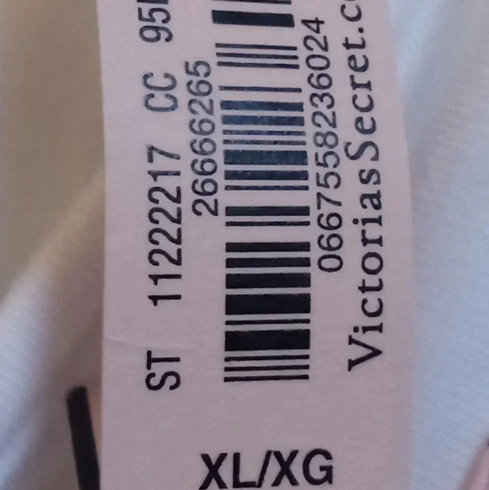 New Victoria's Secret White Padded Cotton Cutout Longline Sports Bra Size XL - Picture 7 of 7